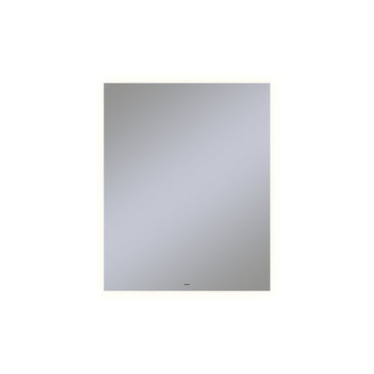 Vitality 24" x 30" x 1-3/4" rectangle lighted mirror with glow light pattern, 2700 kelvin temperature (warm light), dimmable and defogger
