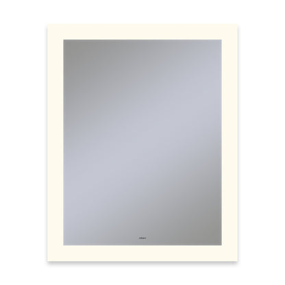 Vitality 24" x 30" x 1-3/4" rectangle lighted mirror with perimeter light pattern, 2700 kelvin temperature (warm light), dimmable, defogger, tested and certified to California Title 24 standards and meets JA8 2016 requirements