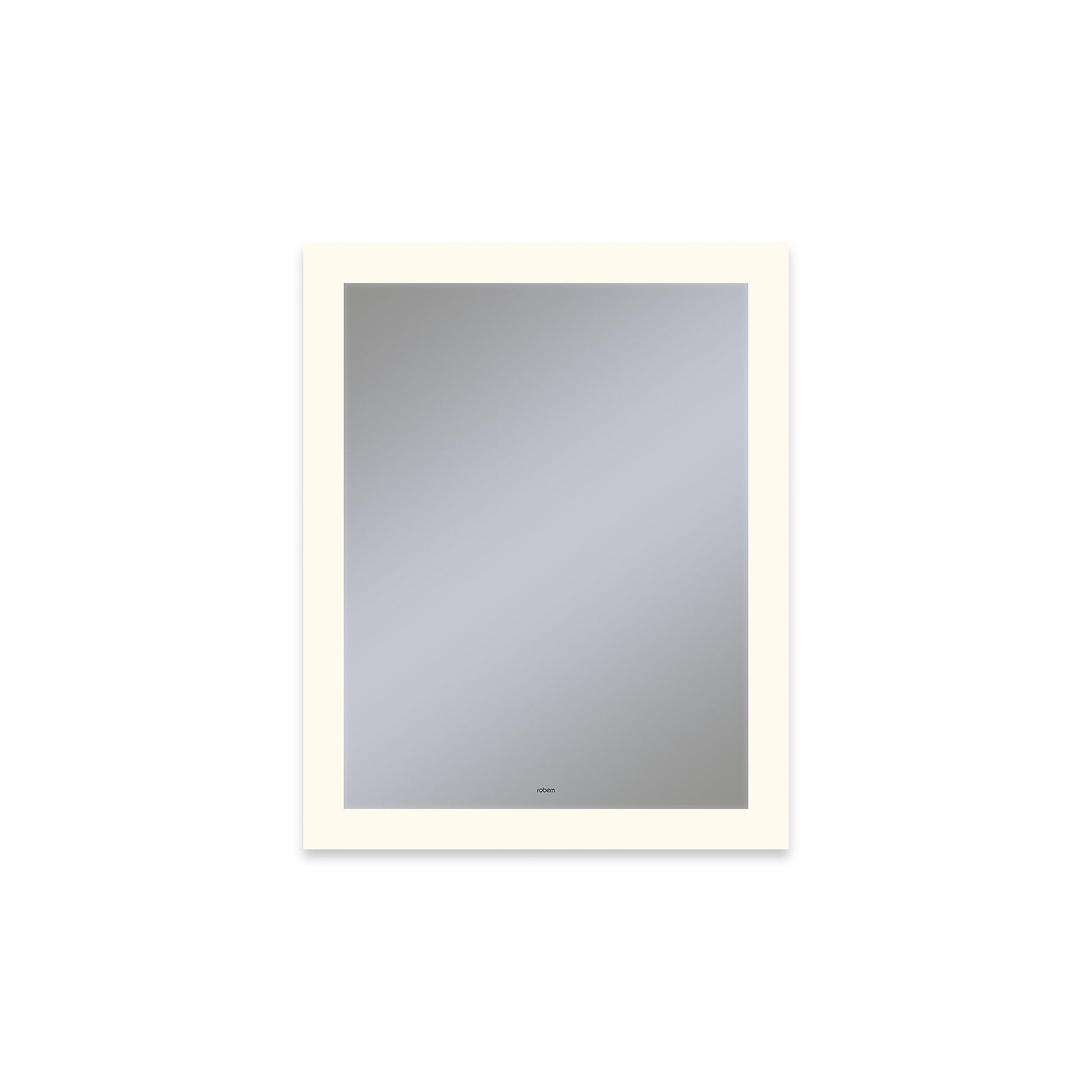 Vitality 24" x 30" x 1-3/4" rectangle lighted mirror with perimeter light pattern, 2700 kelvin temperature (warm light), dimmable and defogger