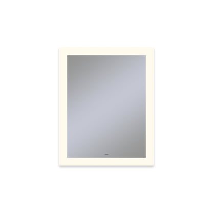 Vitality 24" x 30" x 1-3/4" rectangle lighted mirror with perimeter light pattern, 2700 kelvin temperature (warm light), dimmable and defogger