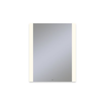 Vitality 24" x 30" x 1-3/4" rectangle lighted mirror with edge lit light pattern, 2700 kelvin temperature (warm light), dimmable and defogger
