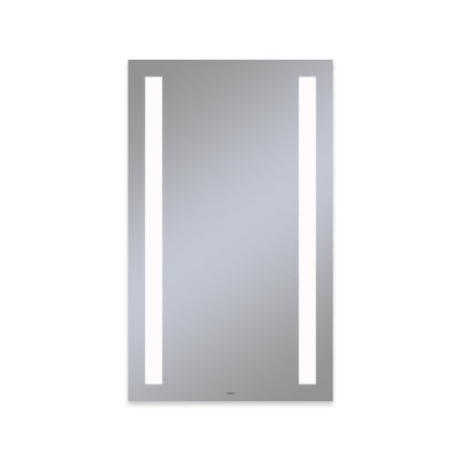 Vitality 24" x 40" x 1-3/4" rectangle lighted mirror with column light pattern, 4000 kelvin temperature (cool light), dimmable and defogger