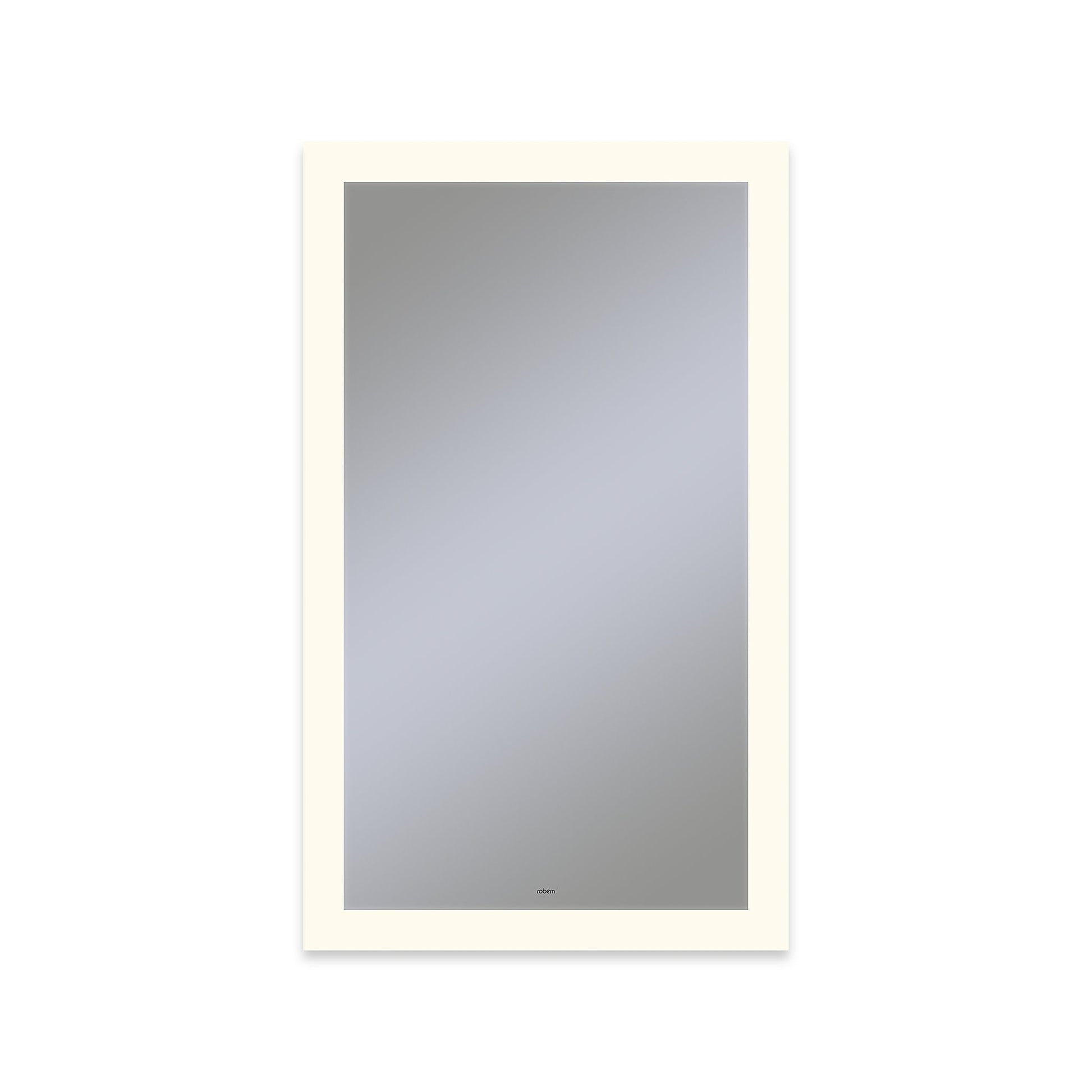Vitality 24" x 40" x 1-3/4" rectangle lighted mirror with perimeter light pattern, 2700 kelvin temperature (warm light), dimmable and defogger