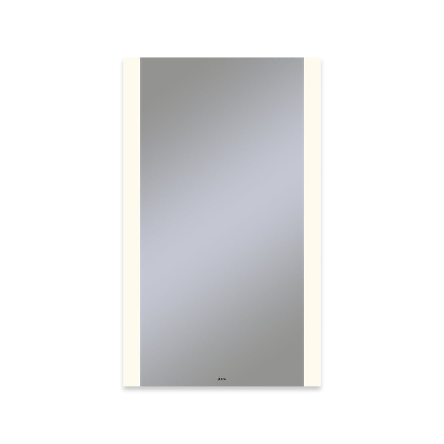 Vitality 24" x 40" x 1-3/4" rectangle lighted mirror with edge lit light pattern, 2700 kelvin temperature (warm light), dimmable and defogger