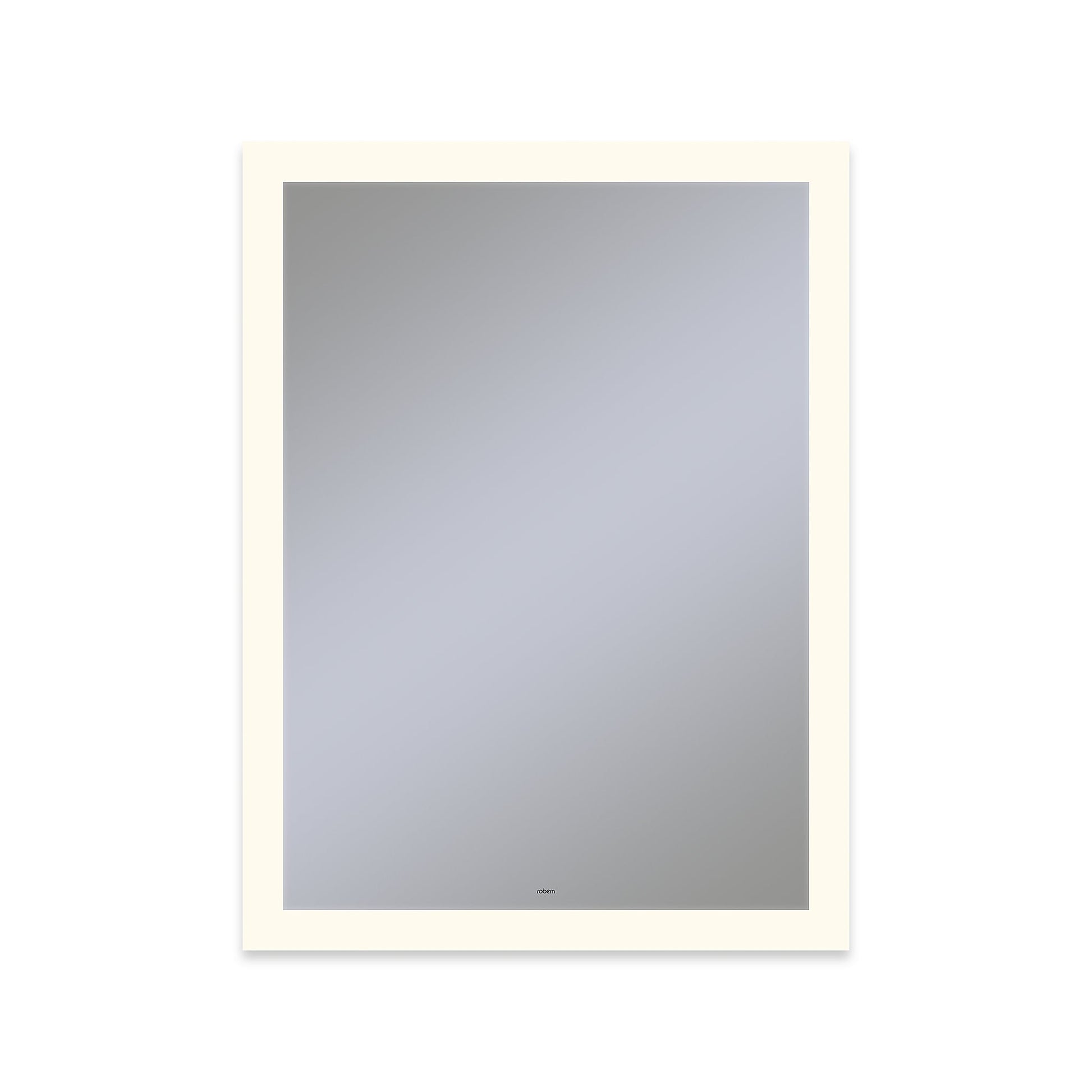 Vitality 30" x 40" x 1-3/4" rectangle lighted mirror with perimeter light pattern, 2700 kelvin temperature (warm light), dimmable and defogger