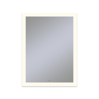 Vitality 30" x 40" x 1-3/4" rectangle lighted mirror with perimeter light pattern, 2700 kelvin temperature (warm light), dimmable and defogger