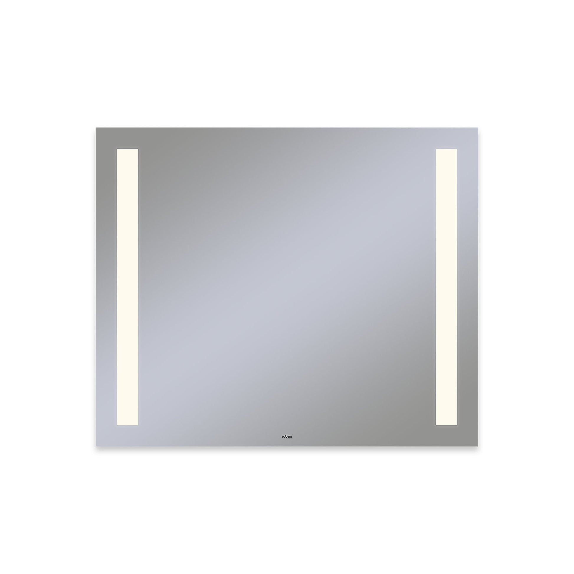 Vitality 36" x 30" x 1-3/4" rectangle lighted mirror with column light pattern, 2700 kelvin temperature (warm light), dimmable and defogger
