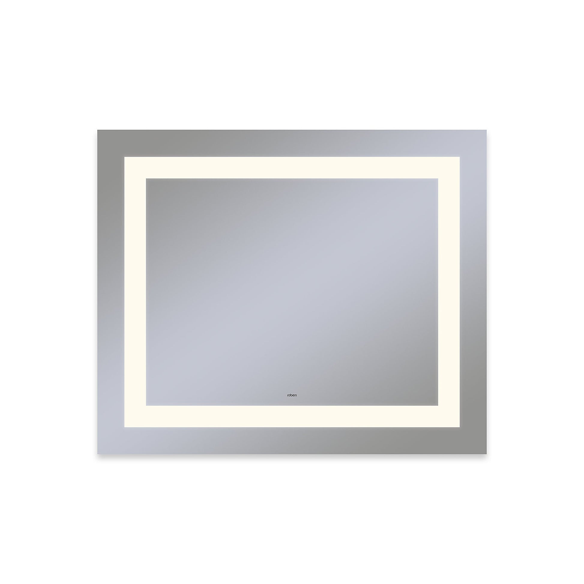Vitality 36" x 30" x 1-3/4" rectangle lighted mirror with inset light pattern, 2700 kelvin temperature (warm light), dimmable and defogger