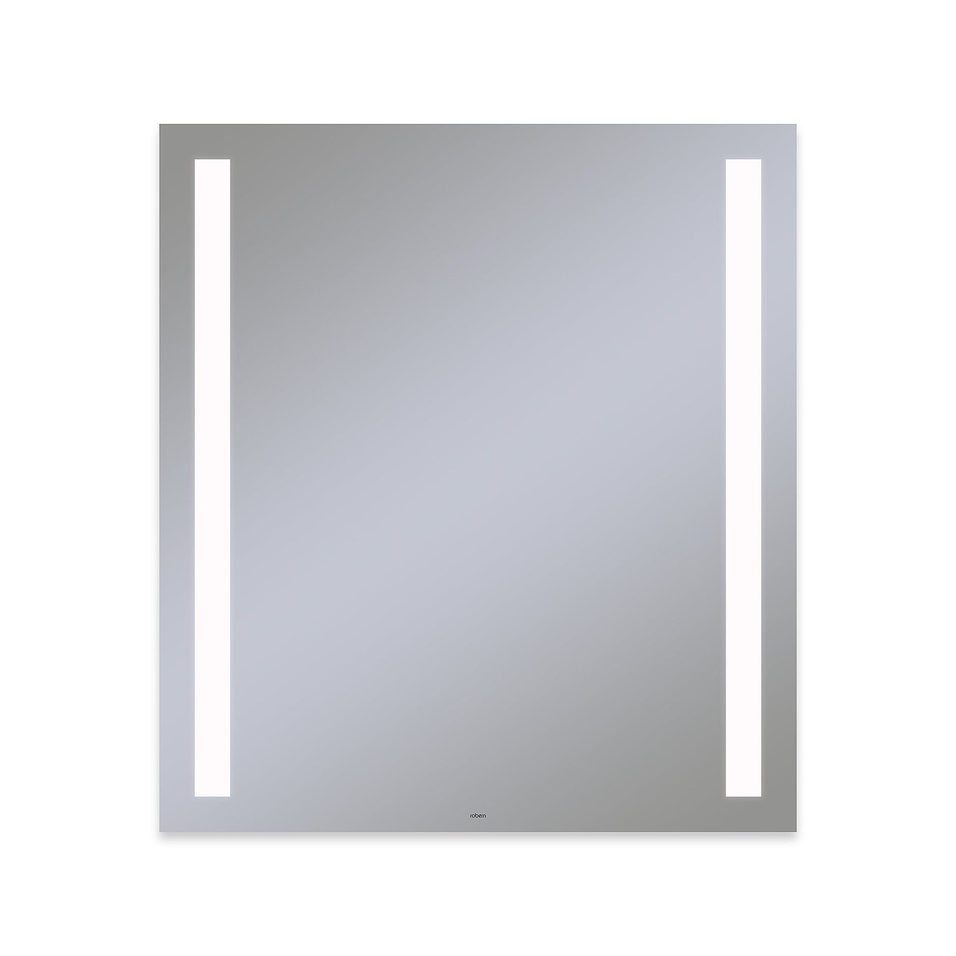 Vitality 36" x 40" x 1-3/4" rectangle lighted mirror with column light pattern, 4000 kelvin temperature (cool light), dimmable and defogger