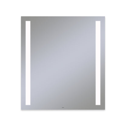 Vitality 36" x 40" x 1-3/4" rectangle lighted mirror with column light pattern, 4000 kelvin temperature (cool light), dimmable and defogger