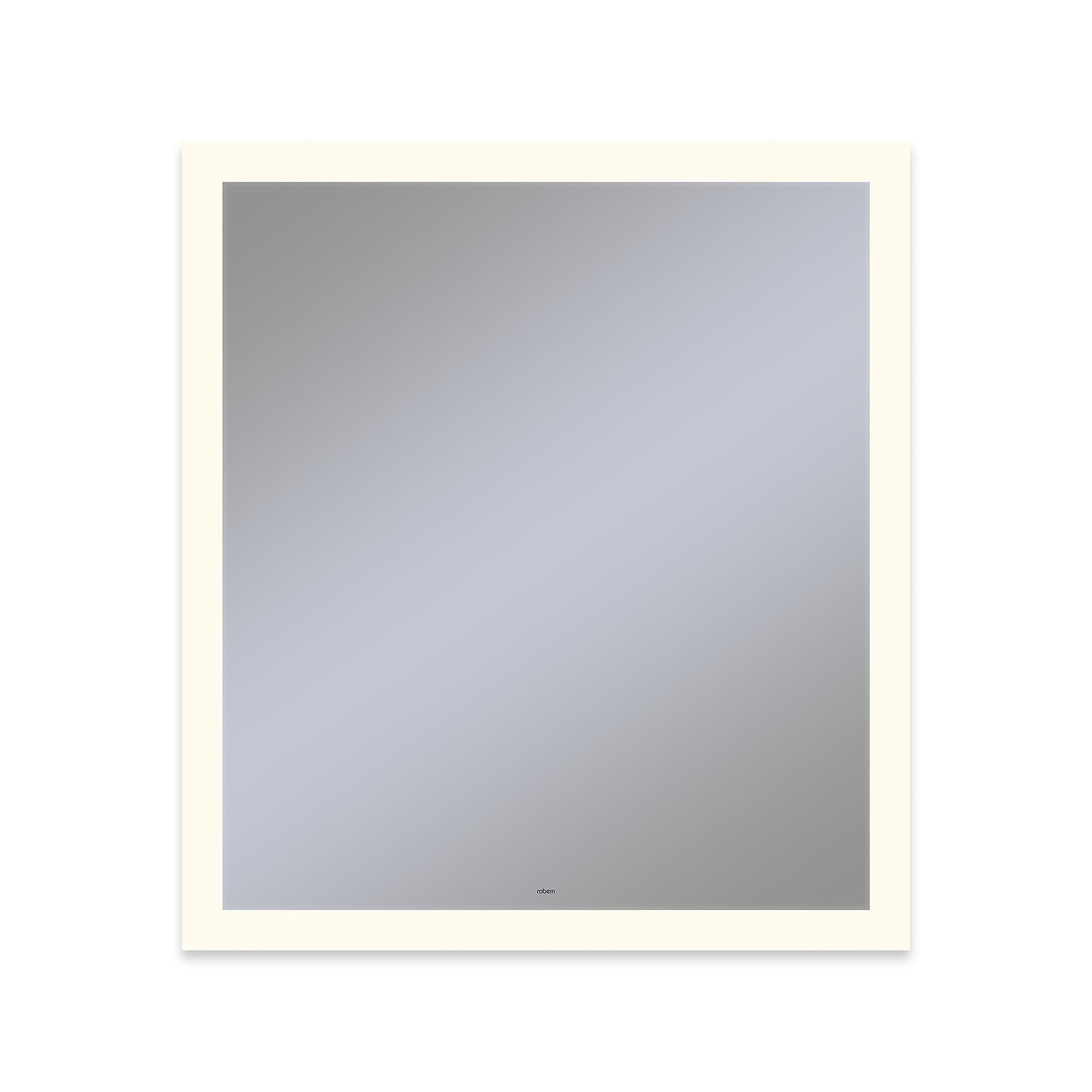Vitality 36" x 40" x 1-3/4" rectangle lighted mirror with perimeter light pattern, 2700 kelvin temperature (warm light), dimmable and defogger