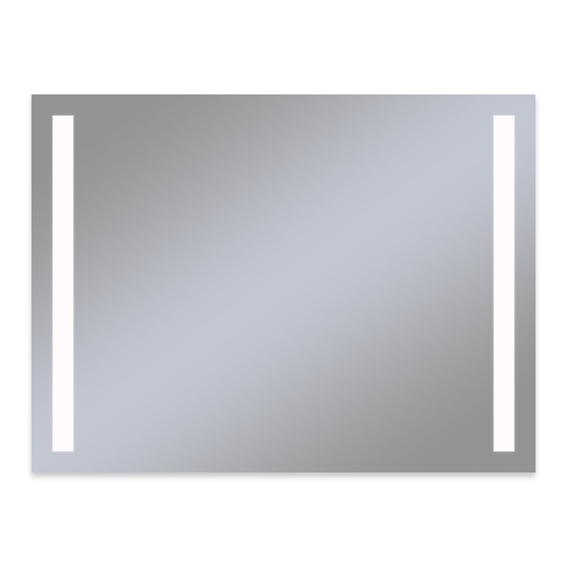 Vitality 48" x 36" x 1-3/4" rectangle lighted mirror with column light pattern, 4000 kelvin temperature (cool light), dimmable, defogger and flippable (can hang in portrait or horizontal orientation)