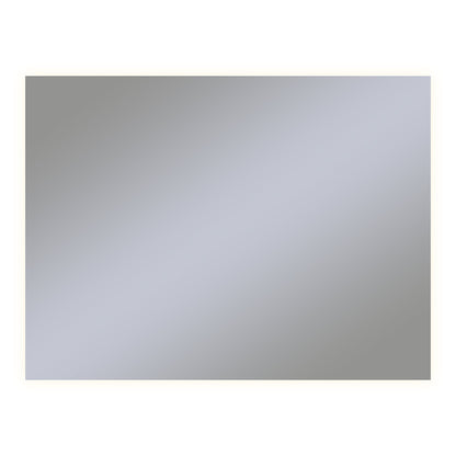 Vitality 48" x 36" x 1-3/4" rectangle lighted mirror with glow light pattern, 2700 kelvin temperature (warm light), dimmable, defogger and flippable (can hang in portrait or horizontal orientation)