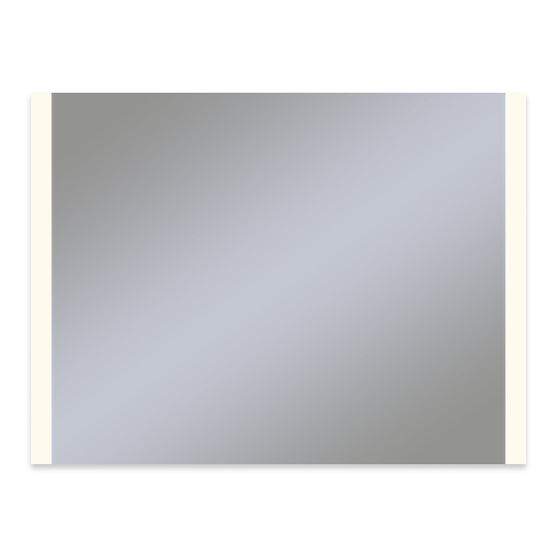Vitality 48" x 36" x 1-3/4" rectangle lighted mirror with edge lit light pattern, 2700 kelvin temperature (warm light), dimmable, defogger and flippable (can hang in portrait or horizontal orientation)