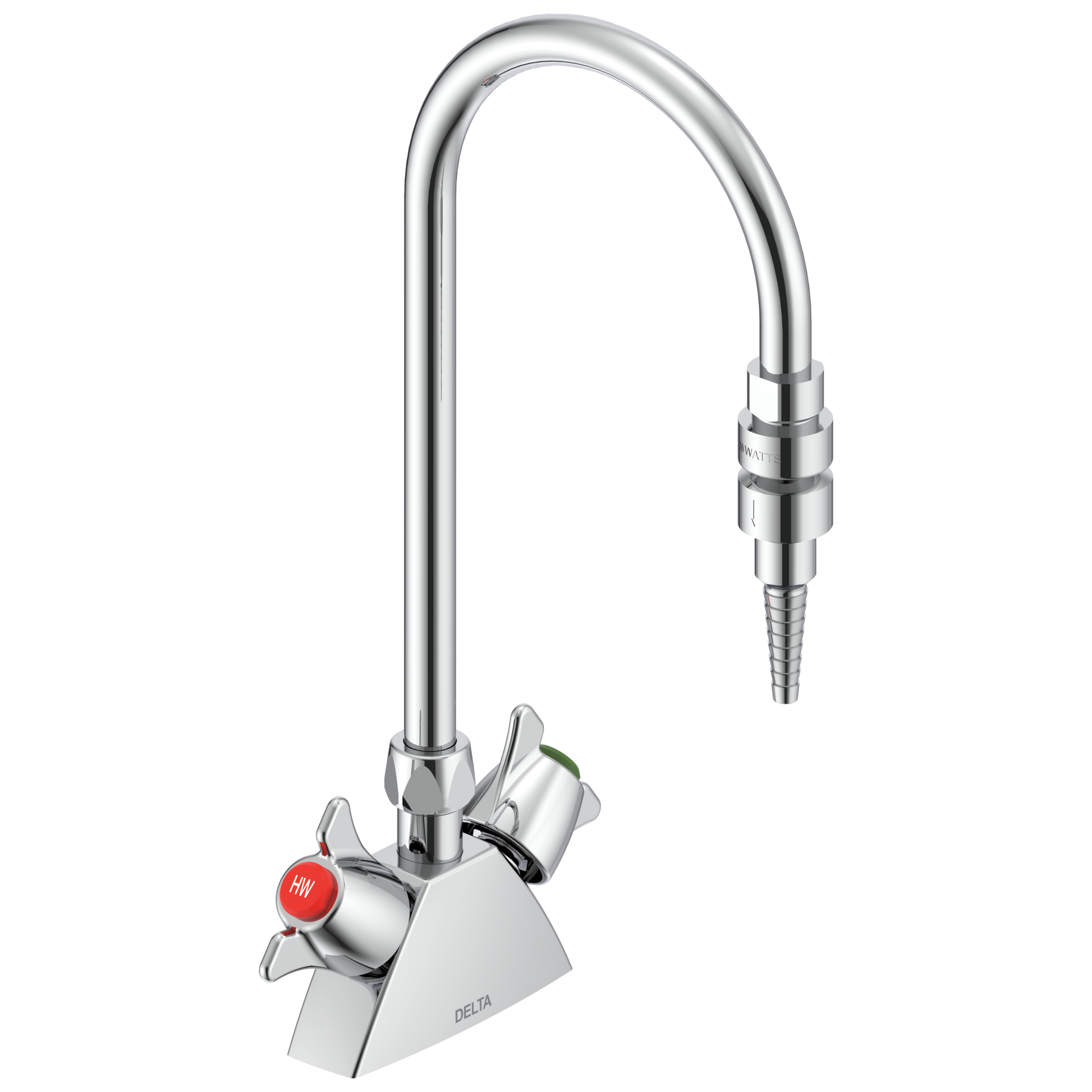 Delta Commercial W67 Series Mixing Faucet: Two Handle 2 3/4" Deck Mount Laboratory Mixing Faucet