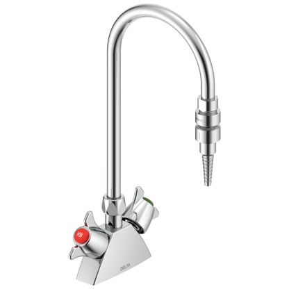Delta Commercial W67 Series Mixing Faucet: Two Handle 2 3/4" Deck Mount Laboratory Mixing Faucet