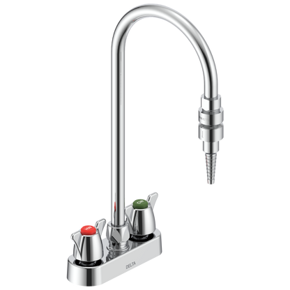 Delta Commercial W67 Series Mixing Faucet: Two Handle 4" Deck Mount Laboratory Mixing Faucet