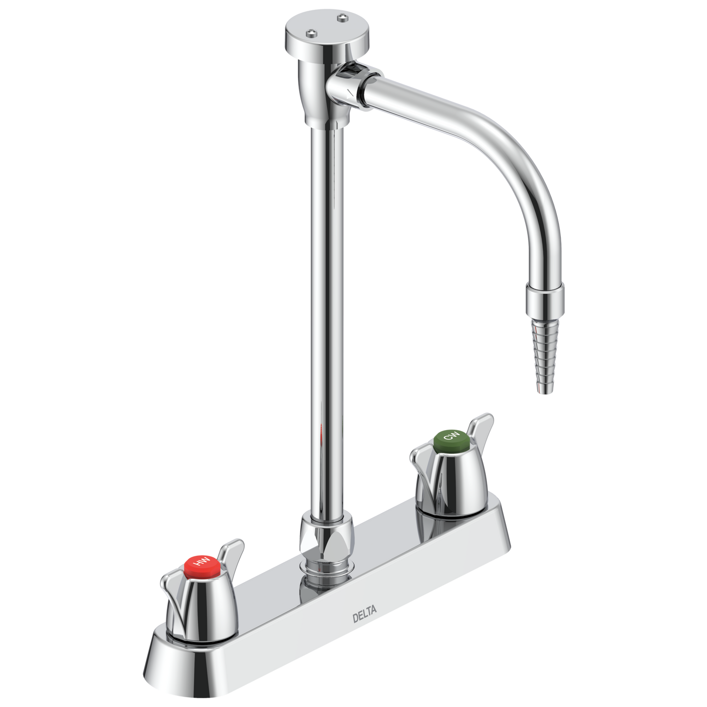 Delta Commercial W67 Series Mixing Faucet: Two Handle 8" Deck Mount Laboratory Mixing Faucet