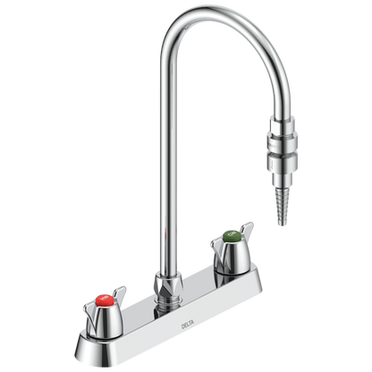 Delta Commercial W67 Series Mixing Faucet: Two Handle 8" Deck Mount Laboratory Mixing Faucet