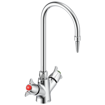 Delta Commercial W67 Series Mixing Faucet: Two Handle Deck Mount Single Shank Laboratory Mixing Faucet