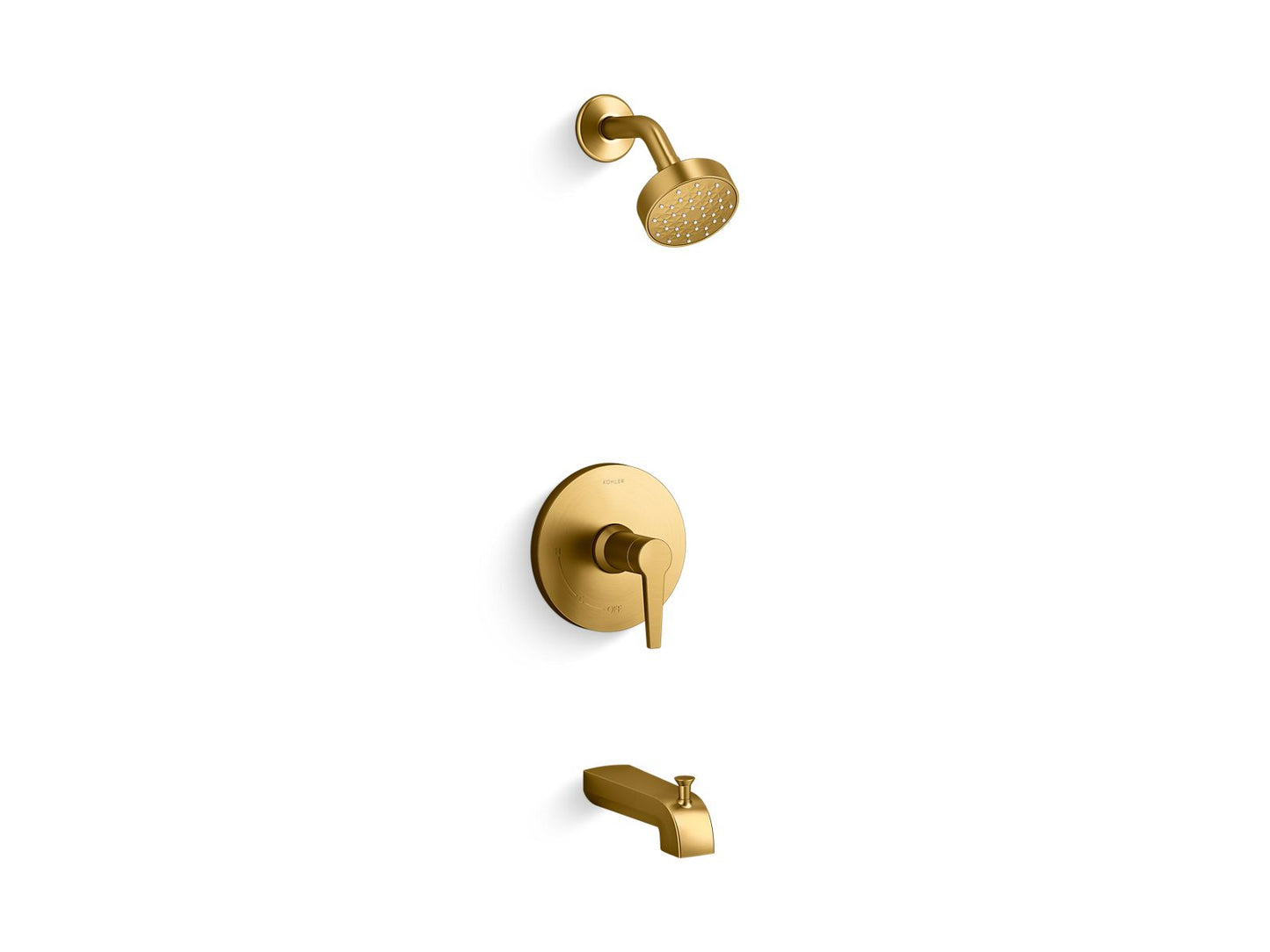KOHLER K-TS97074-4Y Pitch Rite-Temp bath and shower trim kit, 2.5 gpm