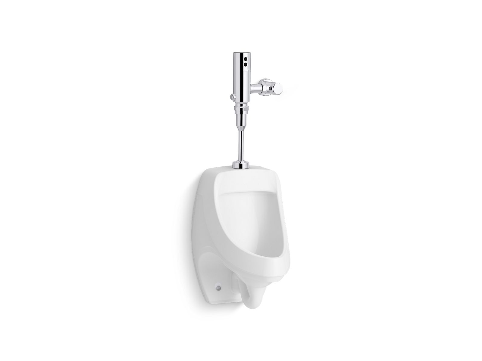 KOHLER K-PR5452-T1DS Dexter Antimicrobial urinal with Mach Tripoint touchless DC 0.125 gpf flushometer