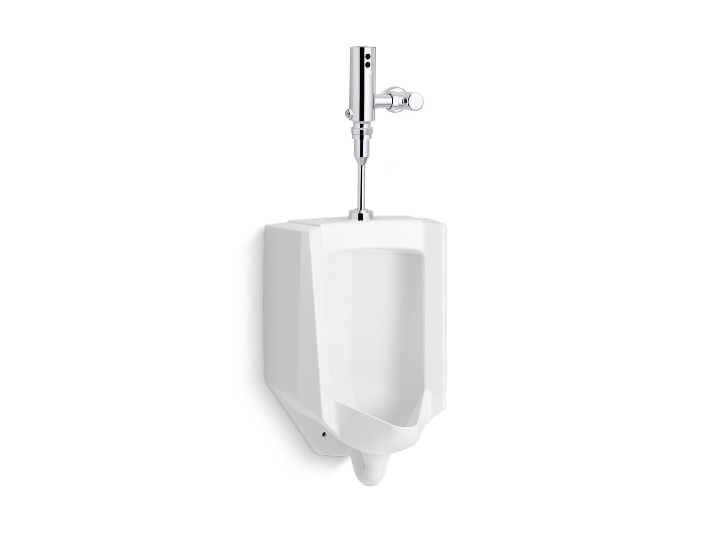 KOHLER K-PR4991-T2D Bardon High-efficiency urinal with Mach Tripoint touchless DC 0.5 gpf flushometer