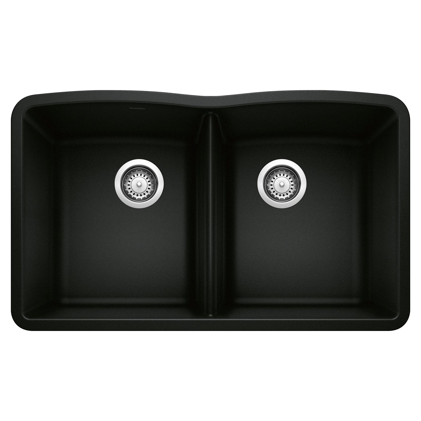 BLANCO 442913 Diamond Equal Double Bowl Kitchen Sink - Coal Black