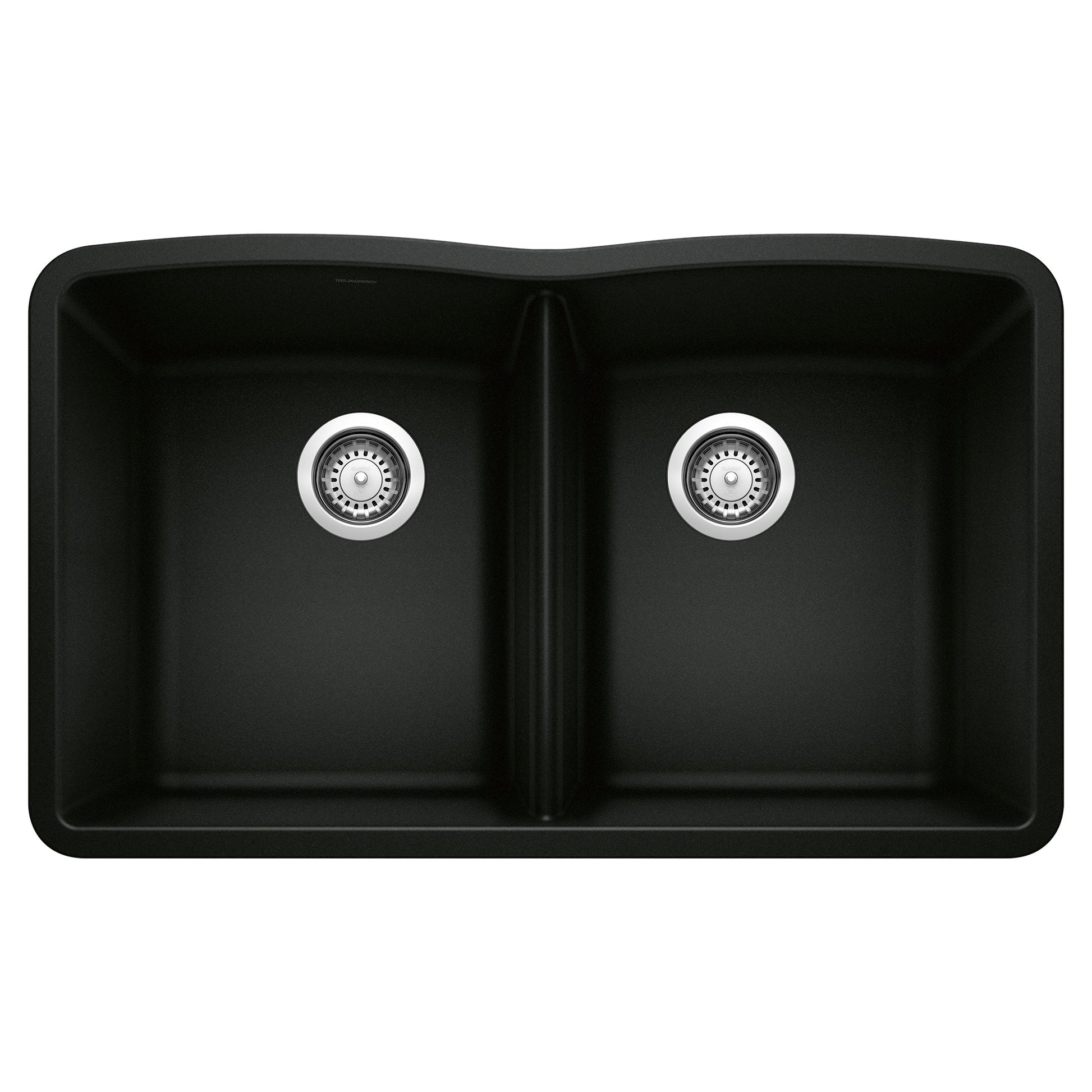 BLANCO 442913 Diamond Equal Double Bowl Kitchen Sink - Coal Black