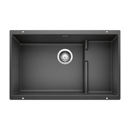 BLANCO 519450 Precis Cascade Super Single Kitchen Sink with Colander - Anthracite