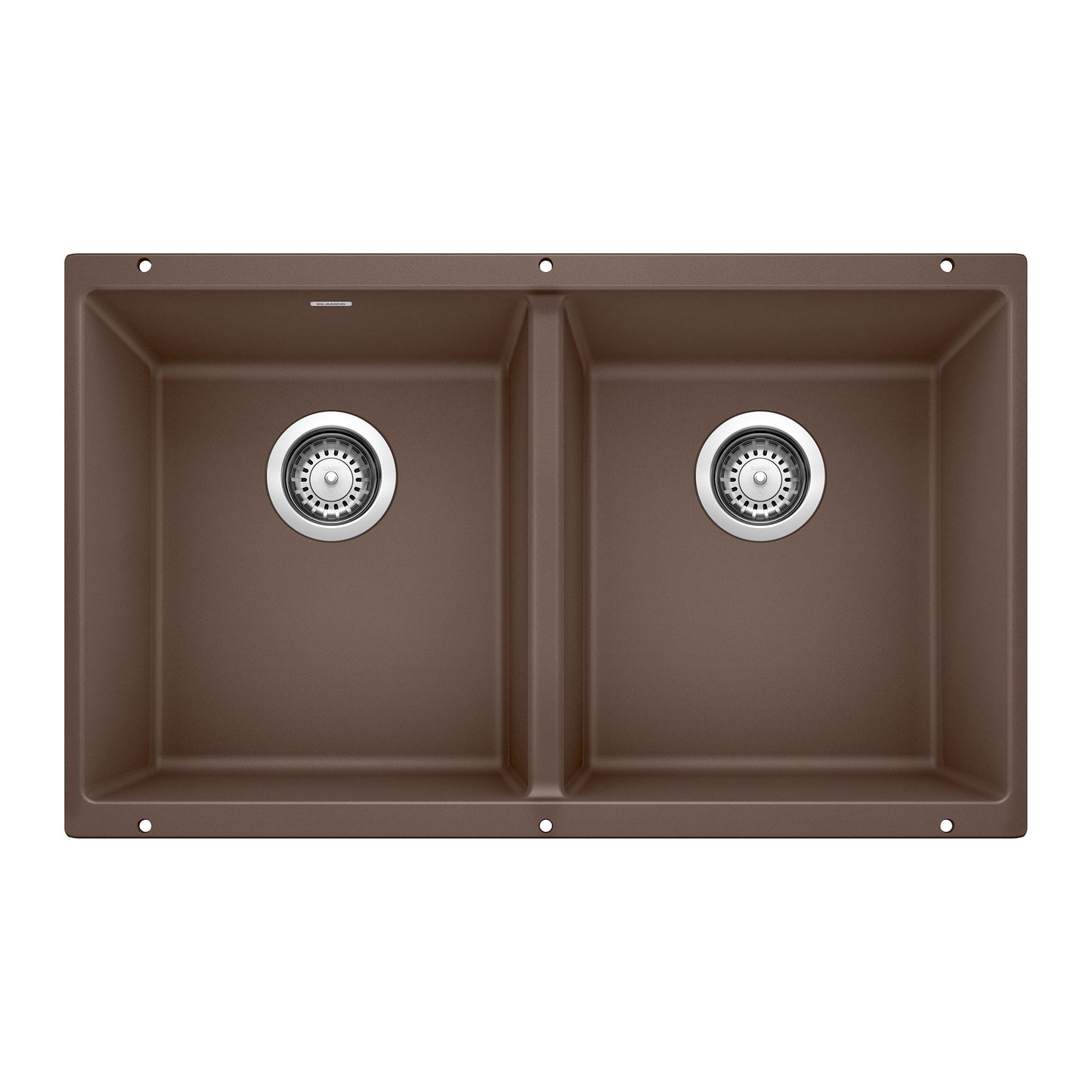 BLANCO 516323 Precis Equal Double Bowl Kitchen Sink - Café