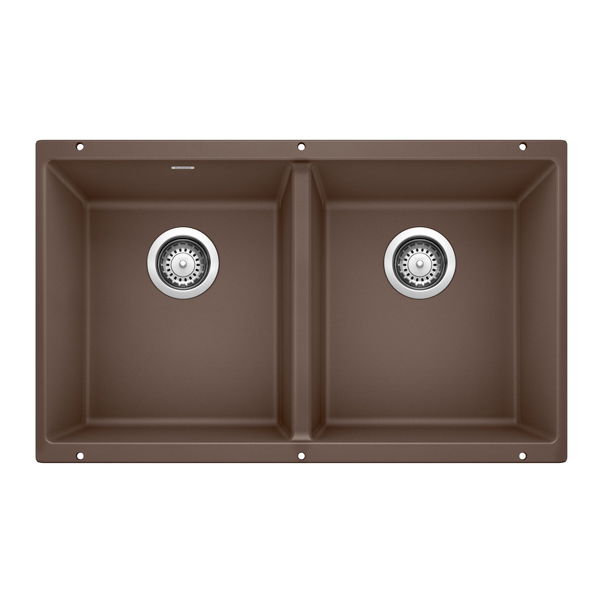 BLANCO 516323 Precis Equal Double Bowl Kitchen Sink - Café