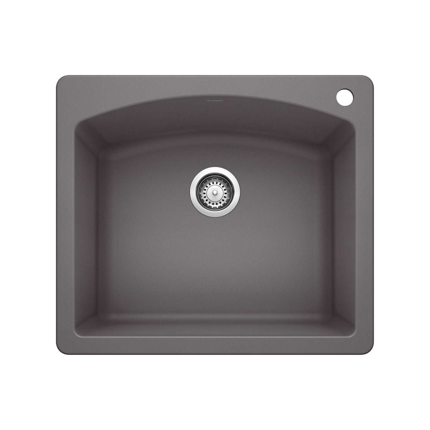 BLANCO 441463 Diamond Single Bowl Dual Mount Kitchen Sink - Cinder