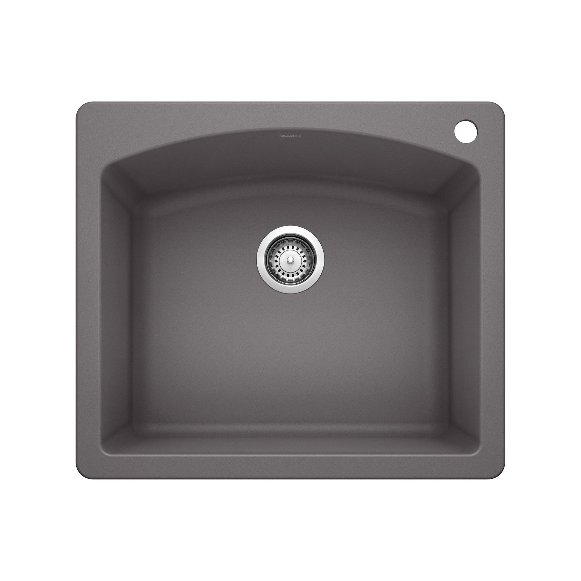 BLANCO 441463 Diamond Single Bowl Dual Mount Kitchen Sink - Cinder