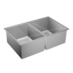 Moen G16200 1600 Series 31" x 20" Stainless Steel 16 Gauge Double Bowl Sink in Satin Stainless