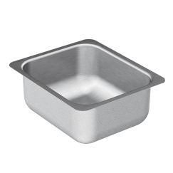 Moen G204502 2000 Series 12" x 14" Stainless Steel 20 Gauge Single Bowl Sink in Satin Stainless