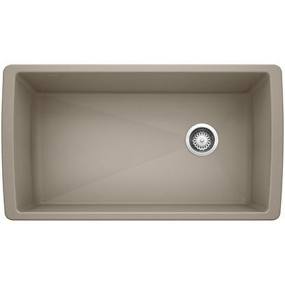 BLANCO 441765 Diamond Super Single Bowl Kitchen Sink - Truffle