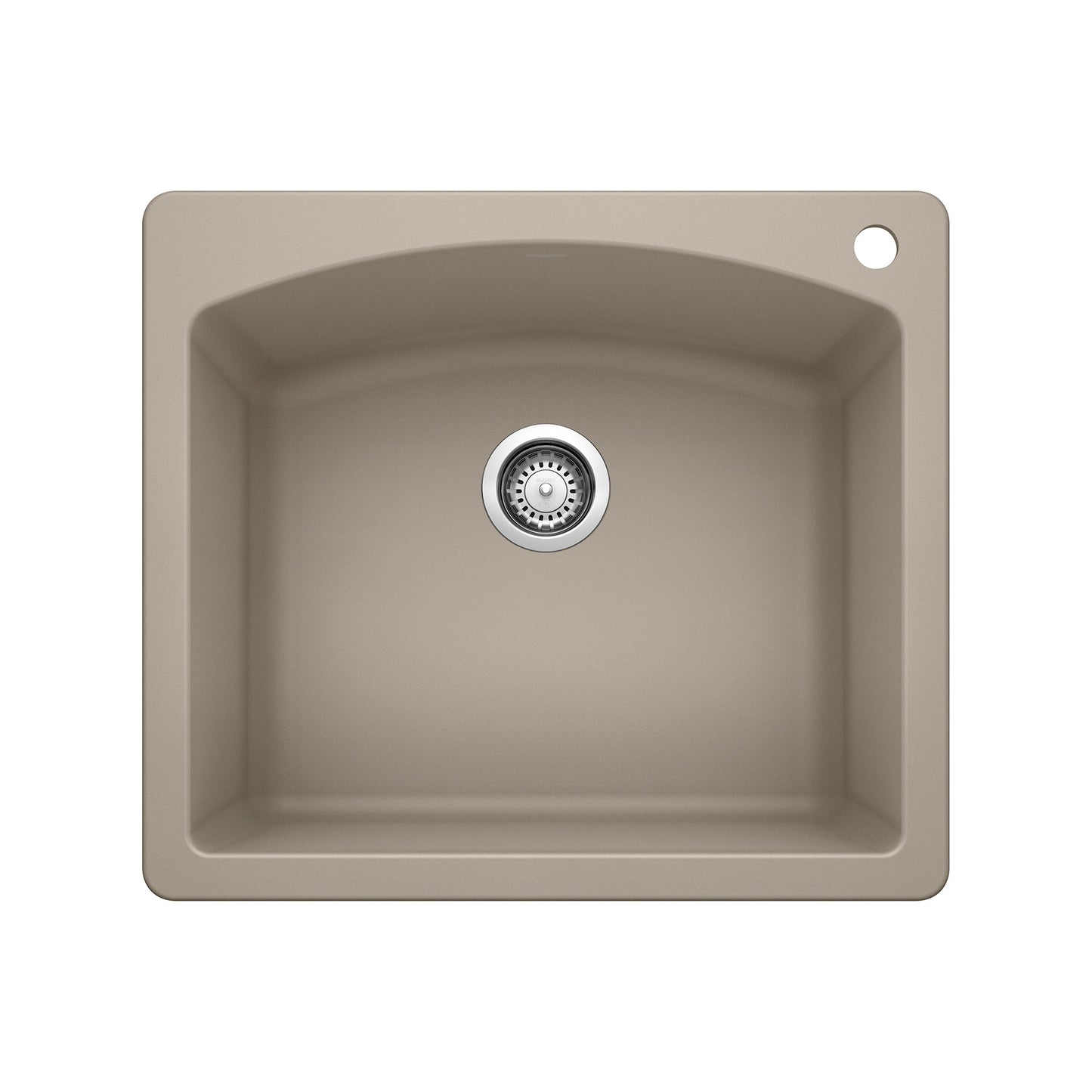 BLANCO 441280 Diamond Single Bowl Dual Mount Kitchen Sink - Truffle