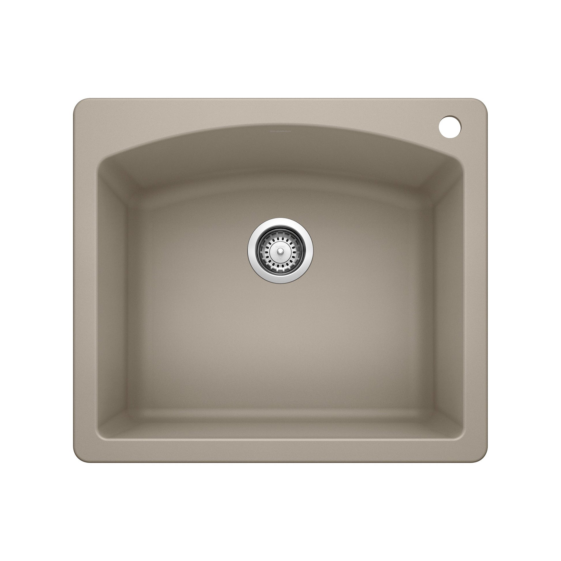 BLANCO 441280 Diamond Single Bowl Dual Mount Kitchen Sink - Truffle