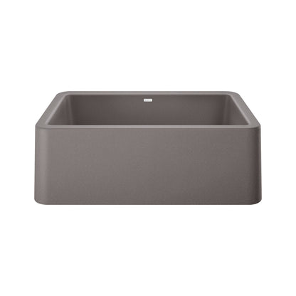 BLANCO 401778 Ikon 30" Apron Single Bowl Farmhouse Sink - Metallic Gray