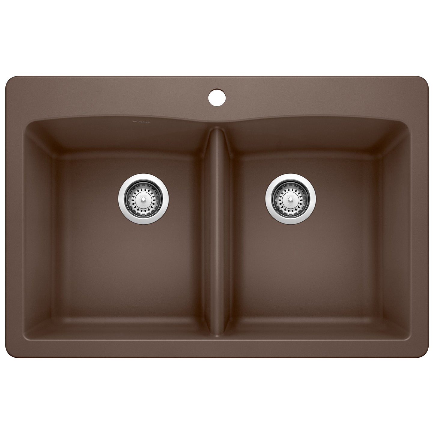 BLANCO 440218 Diamond Equal Double Dual Mount Kitchen Sink - Café
