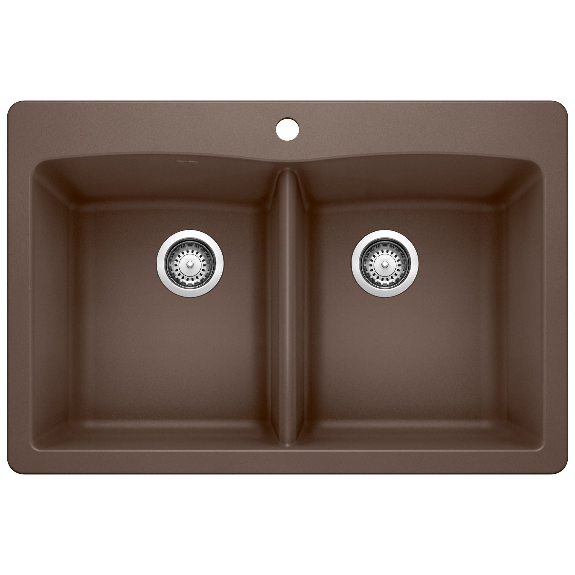 BLANCO 440218 Diamond Equal Double Dual Mount Kitchen Sink - Café