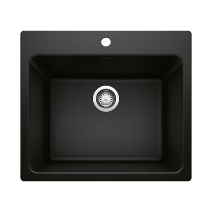 BLANCO 442924 Liven Dual Mount Laundry Sink - Coal Black