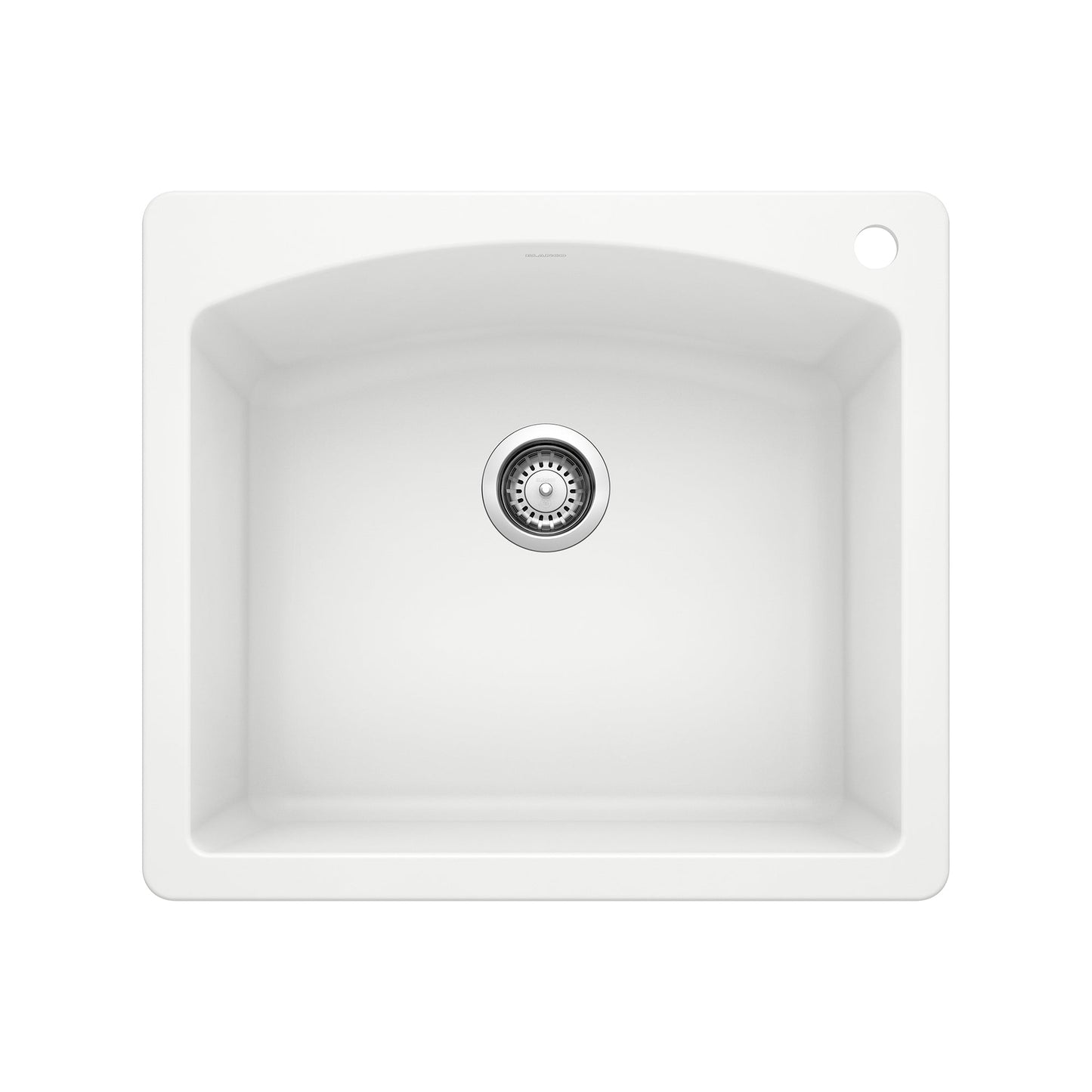 BLANCO 440211 Diamond Single Bowl Dual Mount Kitchen Sink - White