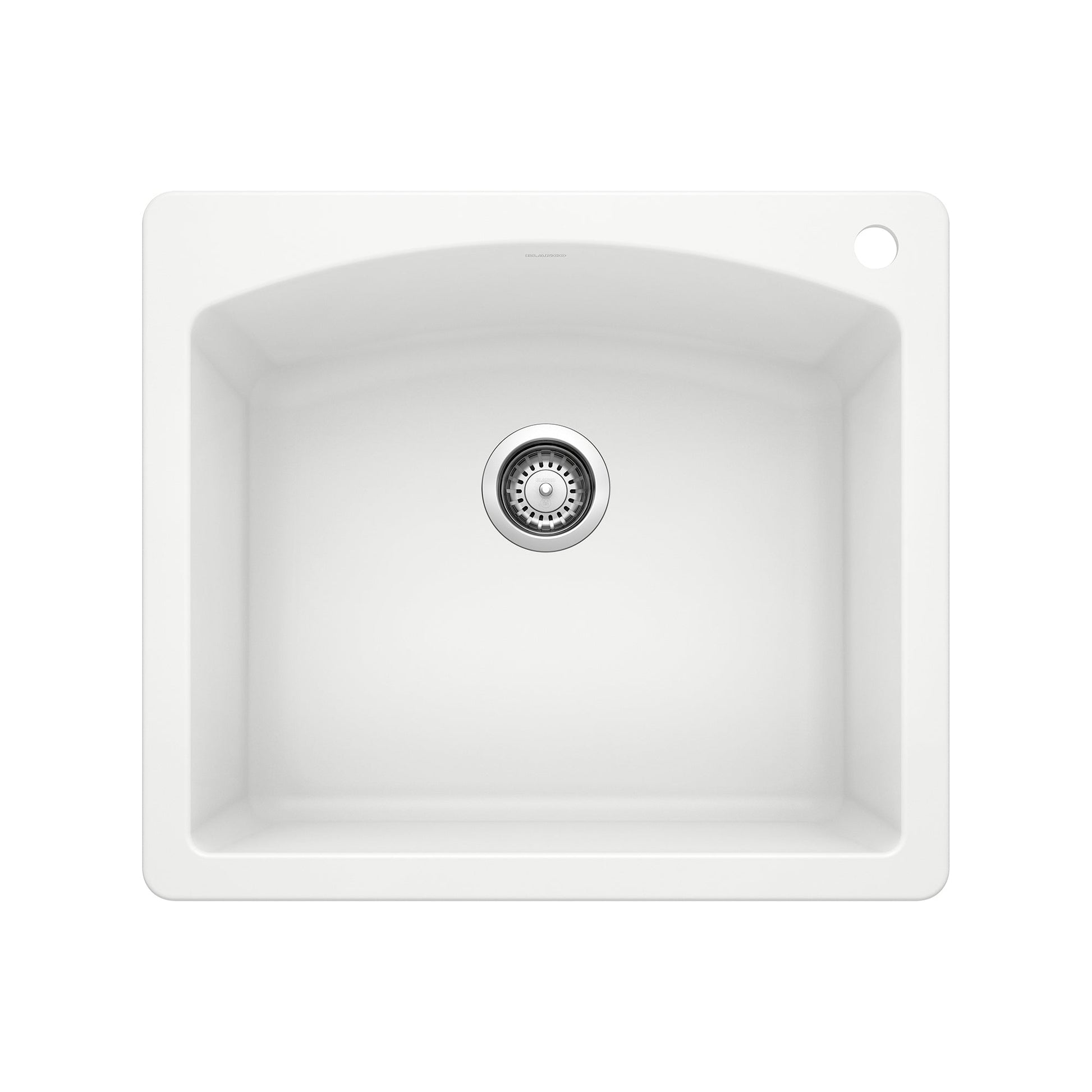 BLANCO 440211 Diamond Single Bowl Dual Mount Kitchen Sink - White