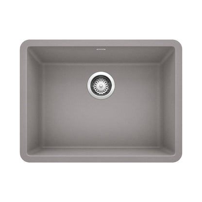 BLANCO 522413 Precis 24" Single Bowl Kitchen Sink - Metallic Gray