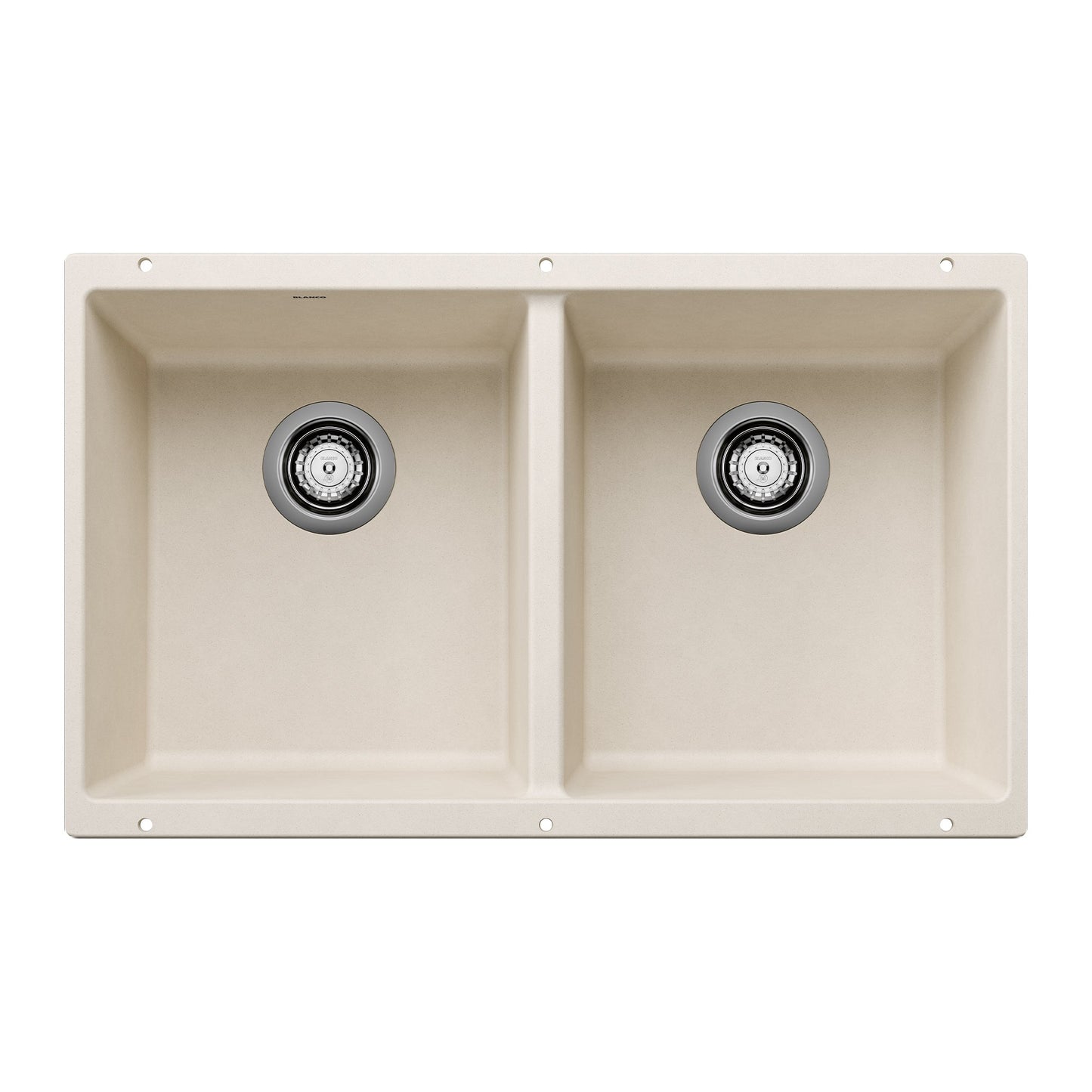 BLANCO 527401 Precis Equal Double Bowl Kitchen Sink - Soft White