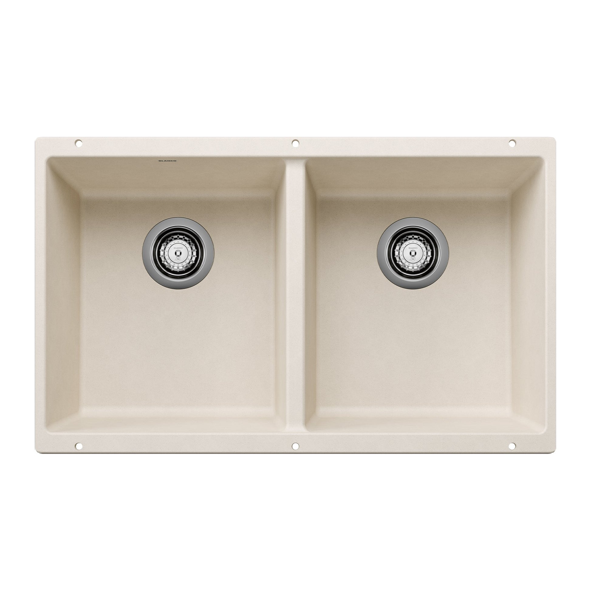 BLANCO 527401 Precis Equal Double Bowl Kitchen Sink - Soft White