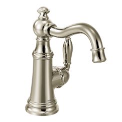 Moen S62101 Weymouth One Handle High Arc Bar Faucet in Polished Nickel