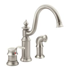 Moen S711 Waterhill Collection High-Arc Kitchen Faucet in Spot Resist Stainless